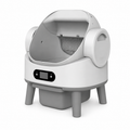 Automatische, geruchsneutrale Katzentoilette mit Geruchsneutralisierung, App-Steuerung und quadratischer Form – kompakt (0,24 m²), aus ABS/PP, 11 kg Gewicht, 68 l Fassungsvermögen.